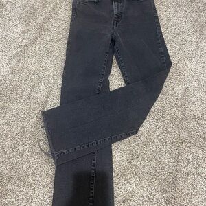 Zara ankle fray black jeans
